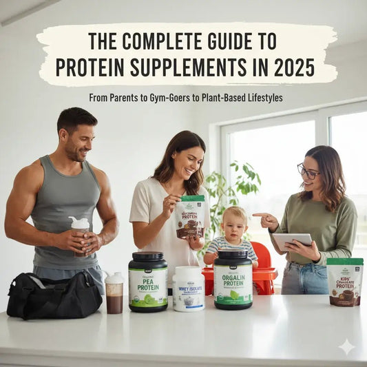 The Complete Guide to Protein Supplements in 2025: From Parents to Gym-Goers to Plant-Based Lifestyles - Wholviz Foods