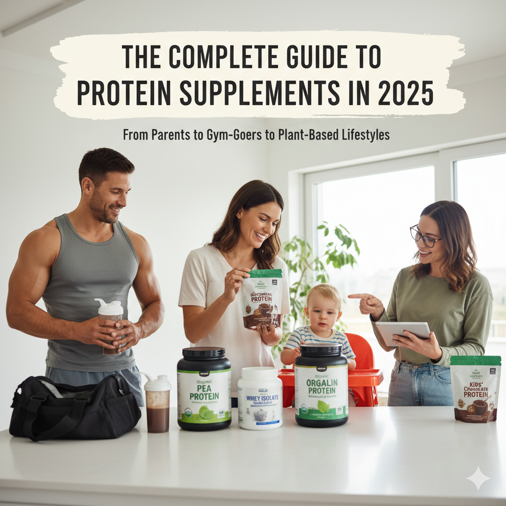 The Complete Guide to Protein Supplements in 2025: From Parents to Gym-Goers to Plant-Based Lifestyles