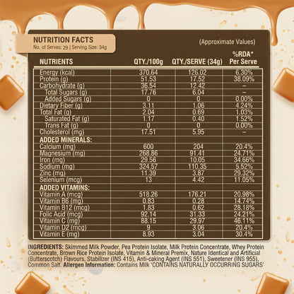 YBE – Butterscotch | Premium Drink Mix - 1kg