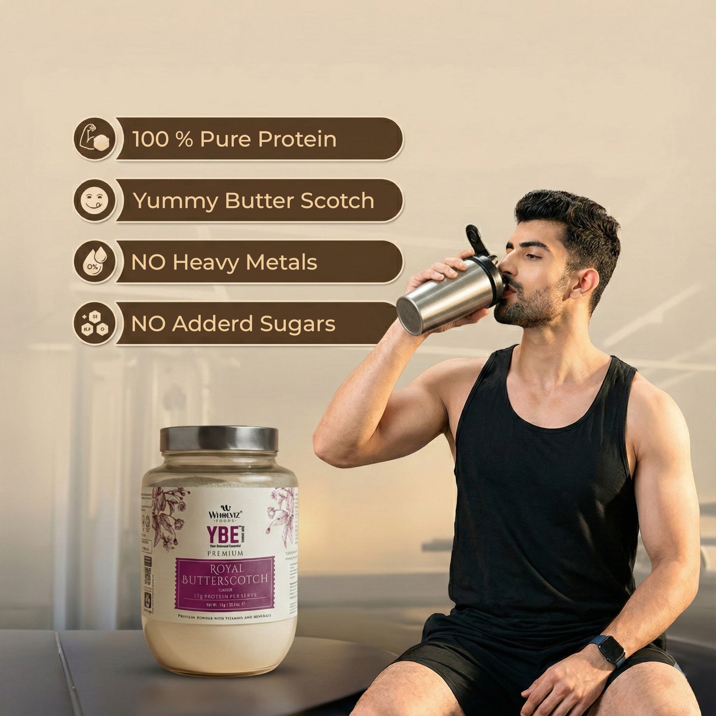 YBE – Butterscotch Mint Bliss | Premium Drink Mix - 1kg