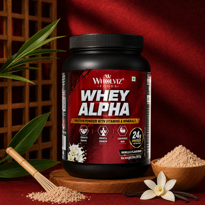 Whey  Protein Alpha drink mix – 2 lbs  Vanilla flavour