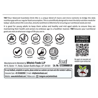 YBE Adult Protein Drink Mix – Vanilla - 200g