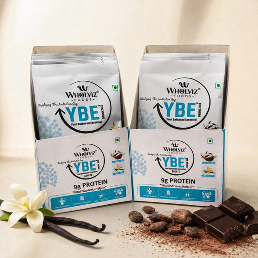 YBE Adult Protein Drink Mix – Vanilla - 17G SACHET Trial Pack (Pack of 12) .