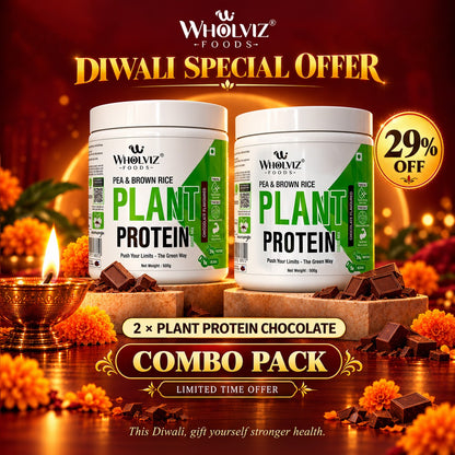 Combo Pack of 2 Plant Protein Drink Mix – Pea & Brown Rice | Chocolate | 500g