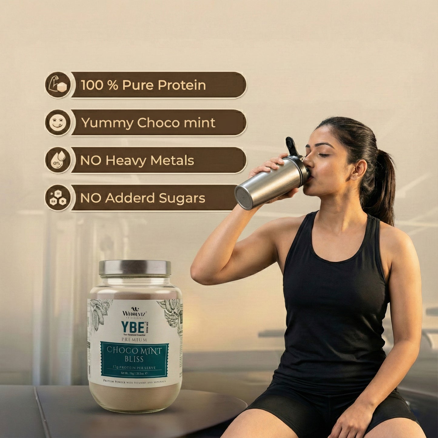 YBE – Choco Mint Bliss | Premium Drink Mix - 1kg