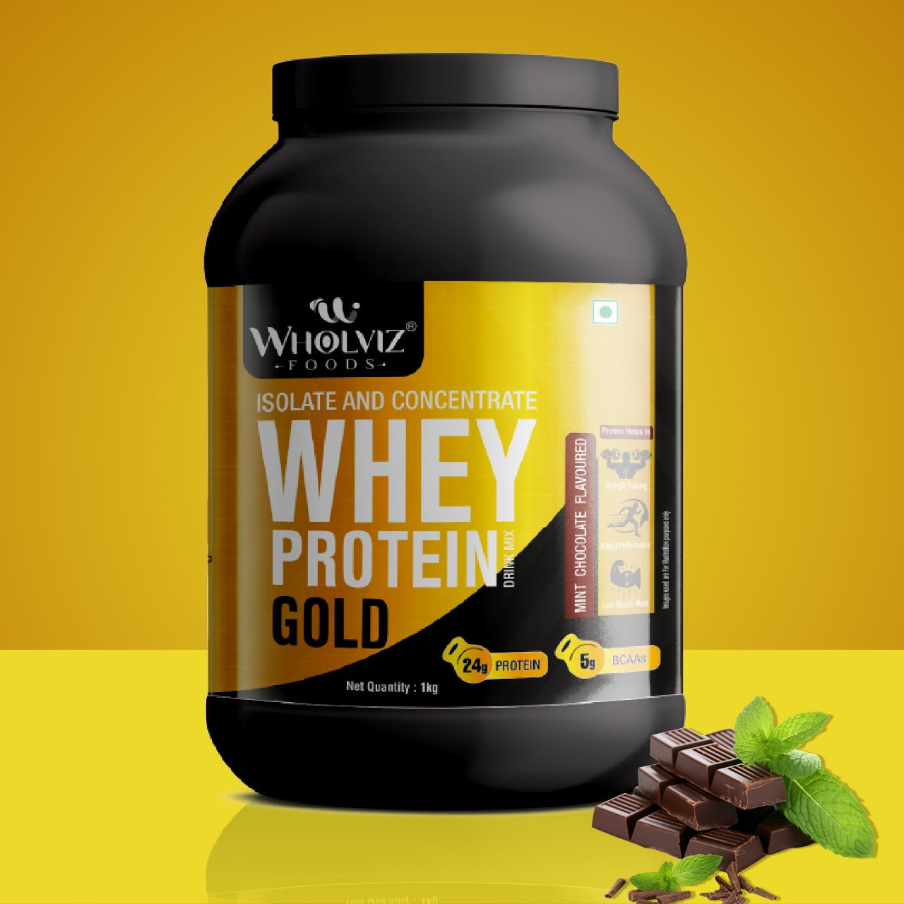 Whey Protein Gold Drink Mix – Chocolate Mint - 1Kg