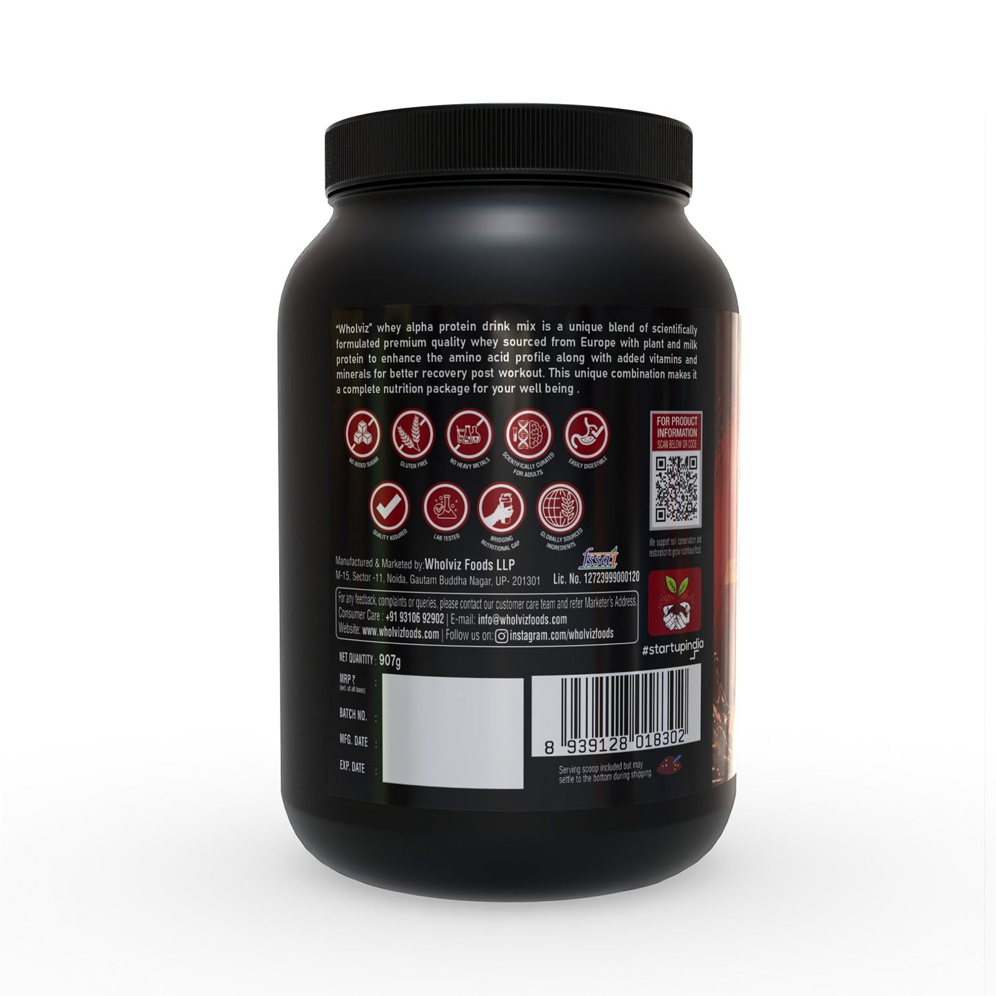 Whey  Protein Alpha drink mix – 2 lbs  Chocolate flavour
