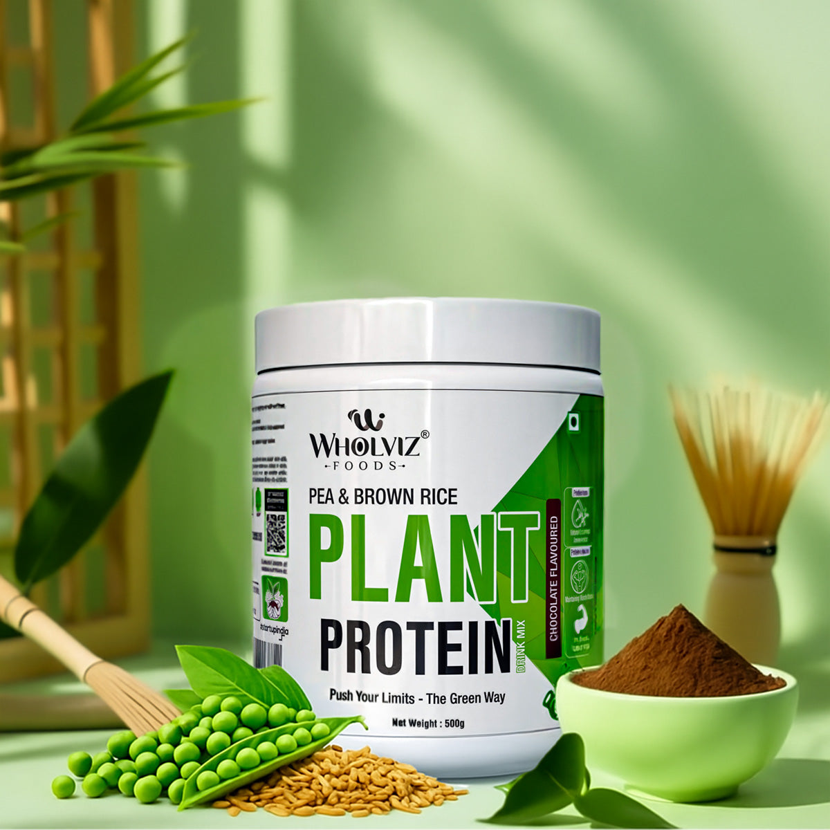 Plant Protein Drink Mix – Pea & Brown Rice | Chocolate | 500g